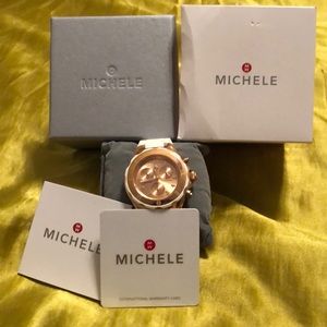 Michele Tahitian Jelly Rose Gold Watch